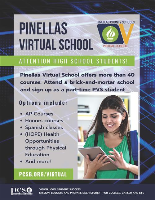 Pinellas Virtual School flyer